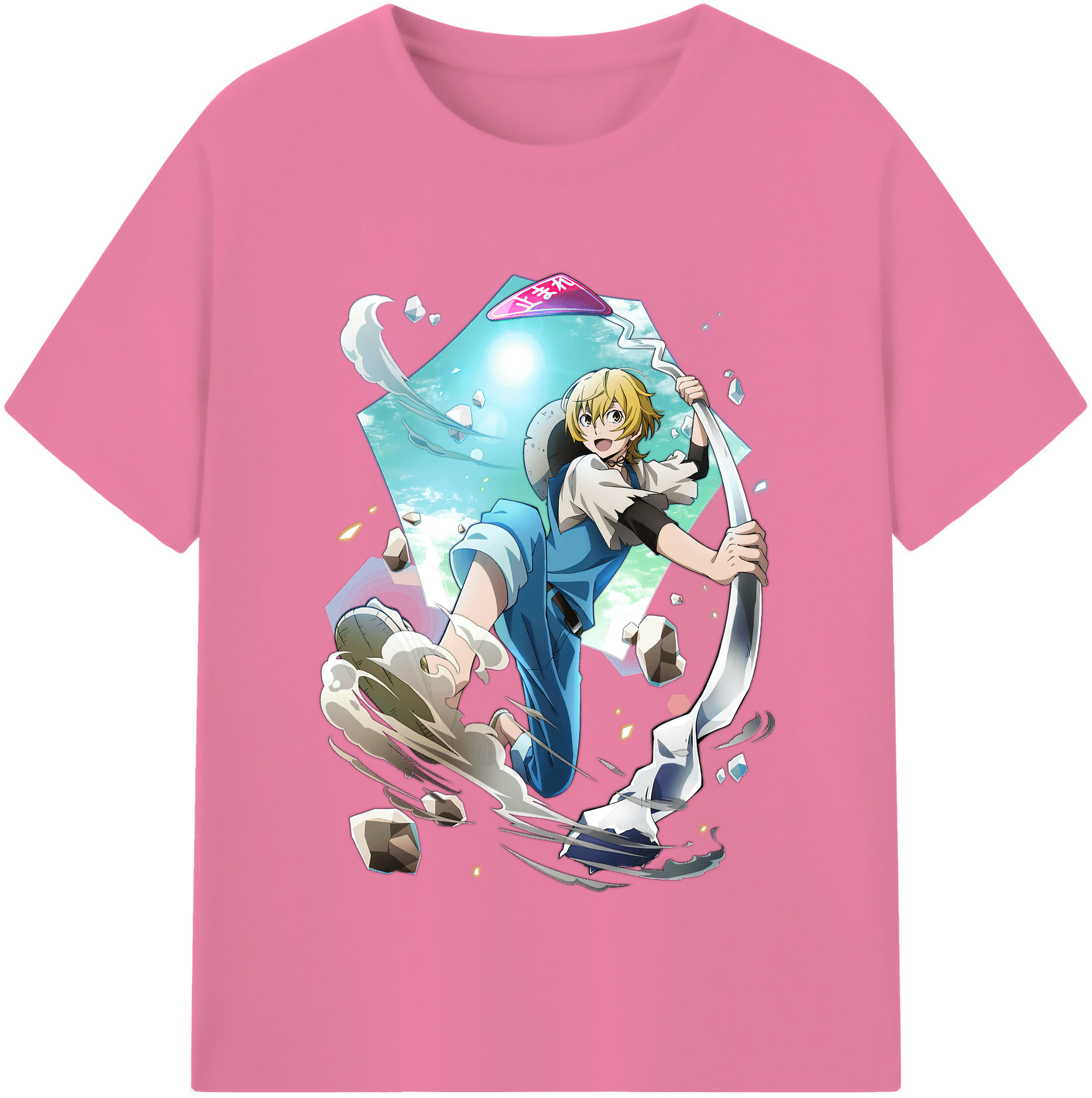 （画像用） 文豪ストレイドッグス Bungo Stray Dogs 綿100％半袖Tシャツ（フロントプリント）